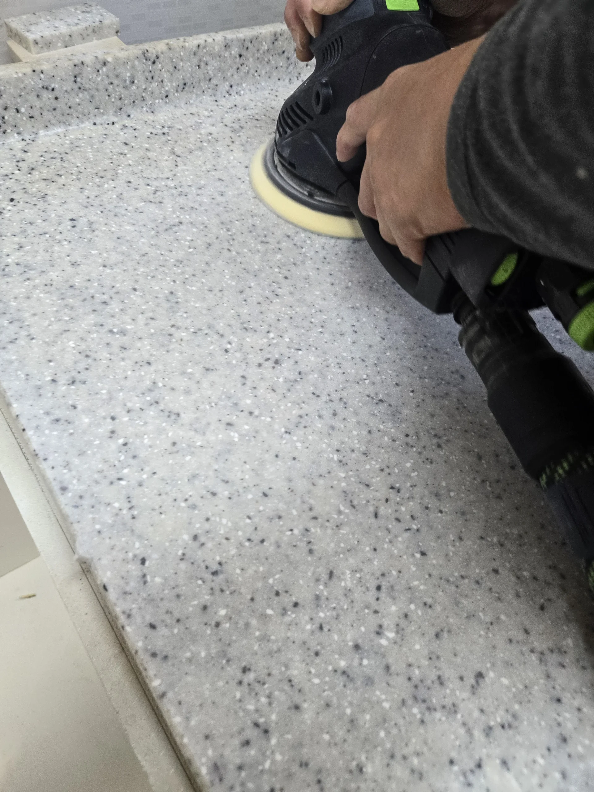 개수대 실리콘 코킹 마감 보수 실습 실습 사진
